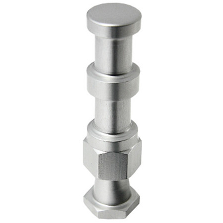 Kupo 5/8" Compact Aluminum Snap In Pin for the Convi Clamp, Silver