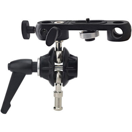 Kupo Double Ball Joint Adapter with Dual 5/8" Studs & Camera Bracket