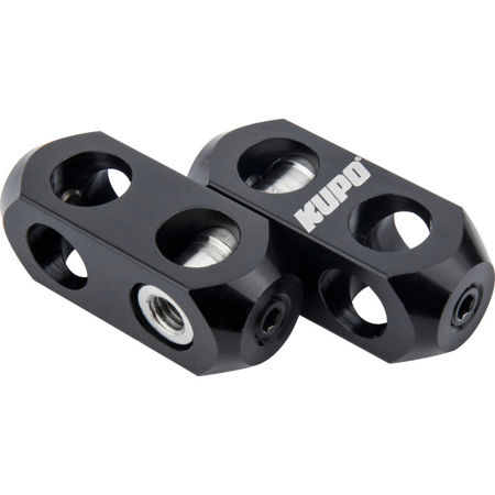 Kupo Double Multi 5/8" Receiver Swivel Connector, Black