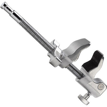 Kupo 9" Super Viser Clamp with Hex Receiver-End Jaw, Silver