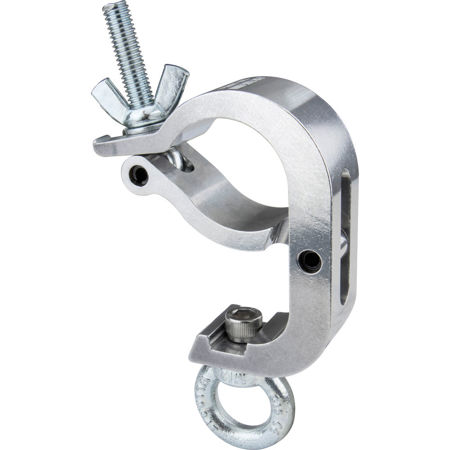 Kupo Handcuff Clamp with Eye Ring for 60mm Tube, Silver
