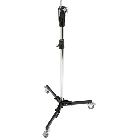 Kupo 4-Section Steel Studio Stand with Casters, 13.8', Black/Chrome