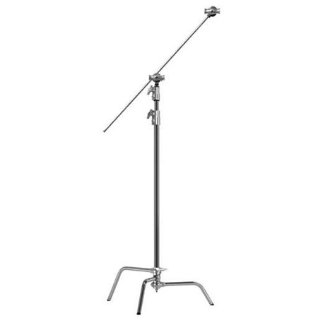 Kupo Master 40" C Stand with Turtle Base kit, Silver