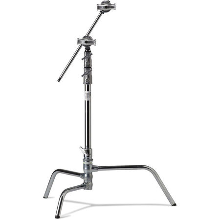 Kupo 20" Master C-Stand with Turtle Base Kit, Includes 2.5" Grip Head and 20" Grip Arm with Hex Stud, 22lbs Capacity, Silver
