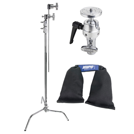 Kupo 40" Master C-Stand with Sliding Leg Overhead Shooting Kit 1