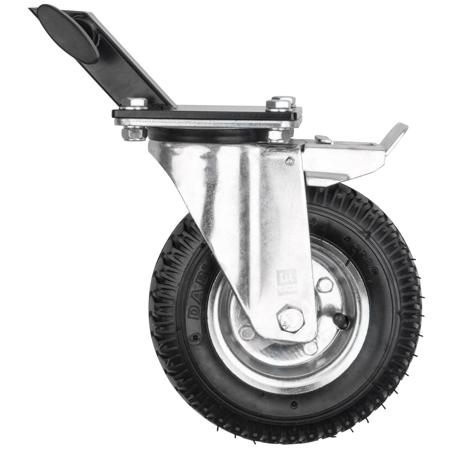 Kupo 8" Pneumatic Wheel Set with Square Speed Adapter, Black, Set of 3