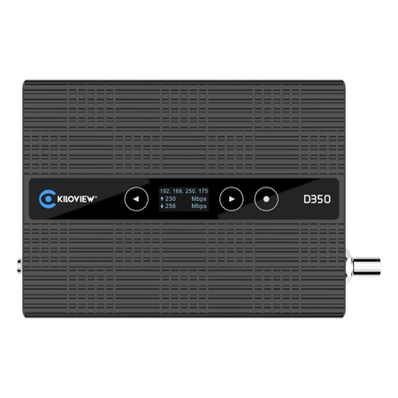 Kiloview D350 9-Channel 4K UHD H.265/H.264 IP to HDMI/SDI Video Decoder