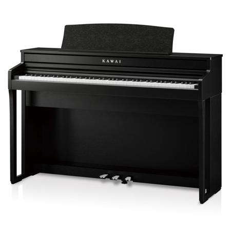 Kawai CA49 88-Key Grand Feel Compact Digital Piano, Bench, Premium Satin Black