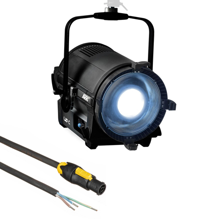 ARRI L10-C 10" 510W RGBW LED Fresnel Light, Pole Operated, Black with 5' Cable