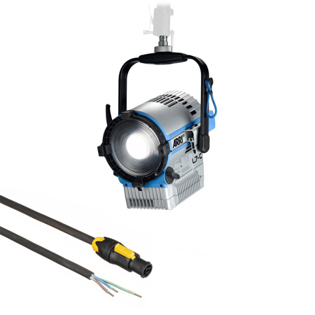 ARRI L7-C LE2 7" 220W LED Fresnel Light, Hanging Mount, Black, w/powerCON Cable
