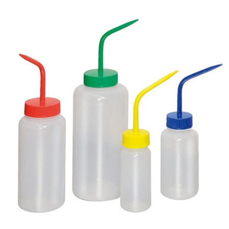 Labelmaster Color-Coded Wash Bottle, 8 oz Capacity, Green Cap