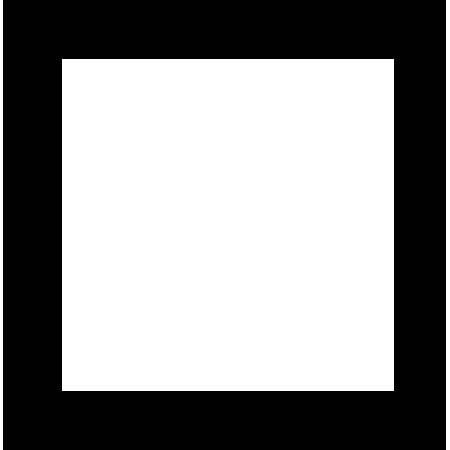 Leather Album Designs "A" Series 10x10" Single Mat for One 10x10" Photograph, Color Black.
