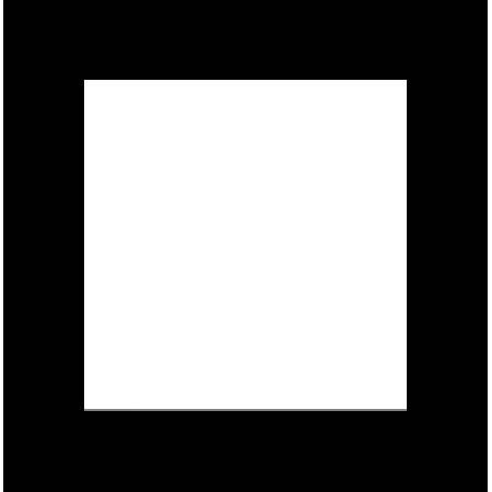 Leather Album Designs "A" Series 10x10" Single Mat for One 8x8" Photograph, Color Black.