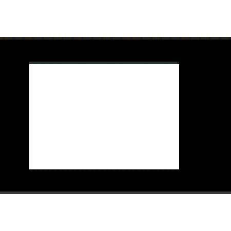 Leather Album Designs "R" Series 8x12" Single Mat for One 6x8" Photograph, Color Black.