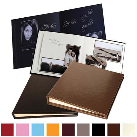 Leather Album Designs Signature Series Library Bound Album, Seven Pages holds Up to 11x14" Photos, Ivory Cover and Cream Pages.