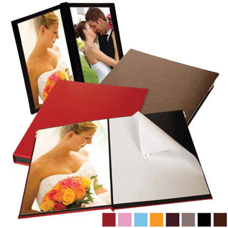 Leather Album Designs Leather Album YOUmount Flush Series Library Bound Album, Fifteen Pages, Each holds 30 10x10" Photos, Bronze Eurohyde Covers and Black Pages with Black Gilding.