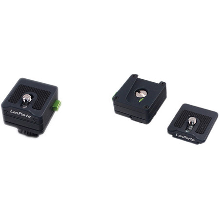 Lanparte Cold Shoes Quick Release Adapter with Accessory Foot for Monitor