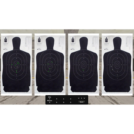 Laser Ammo M-Range 4-Lane Shooting Range Add-On for Smokeless Range Simulator