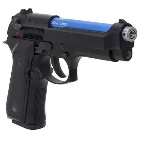 Laser Ammo KWA M9 Recoil Enabled Airsoft Training Pistol with Red Laser