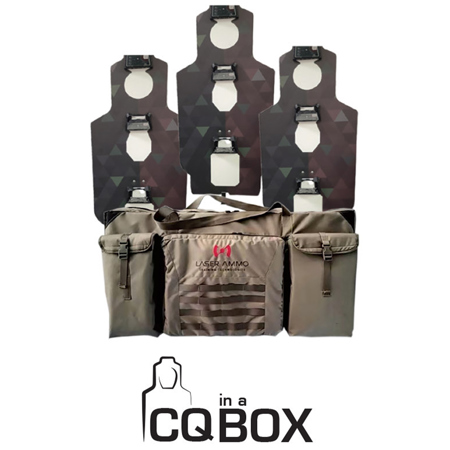 Laser Ammo CQB Humanoid Sized Silhouette Targets with Sensors