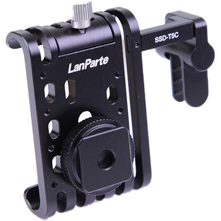 Lanparte Clamp with Cold Shoe Mount for Samsung T5 SSD