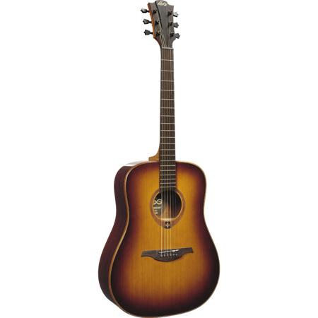 Lag Tramontane T100DBRS Dreadnought Cutaway Guitar, Brown Shadow