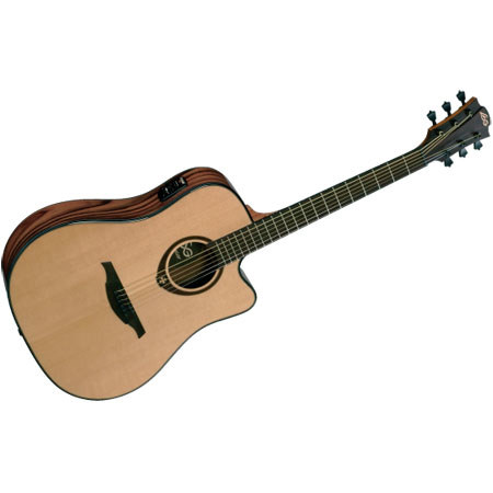 Lag Tramontane T500DCE Cutaway Dreadnought Acoustic-Electric Guitar