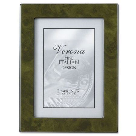 Lawrence Verona Wood Frame, Table Top 8x10" Photo, Color: Green Burl.