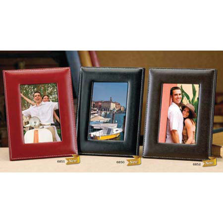 Lawrence 685180 Bonded Saddle Leather Frame 8x10in Red
