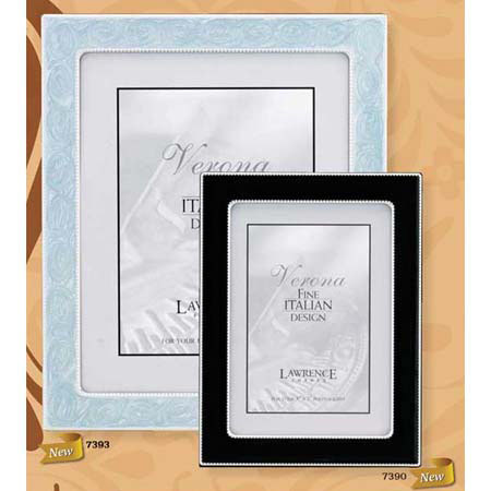 Lawrence Verona Series Wood Molding Frame for a 4x6" Photograph, Black Enamel