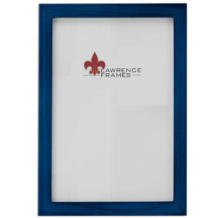 Lawrence Wood Series, Wood Molding Frame for a 11x14" Photograph, Color: Blue