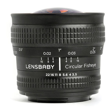 Lensbaby 5.8mm f/3.5 Circular Fisheye Manual Focus Lens for Nikon DSLR