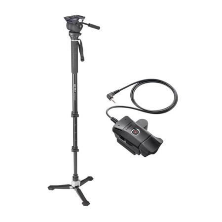 Libec Hands-Free Monopod with Video Head and Case W/Libec ZFC-L Zoo Focus Contrl