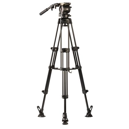 Libec HS-350 3-Section Al Tripod w/H35 Dual Base Fluid Head & BR-2B Mid Spreader