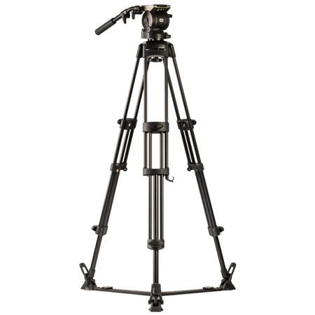 Libec HS-450 3-Section Al Tripod, H45 Dual Base Fluid Head, SP-2B Floor Spreader