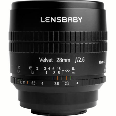 Lensbaby Velvet 28 28mm f/2.5 Lens for Micro Four Thirds, Black