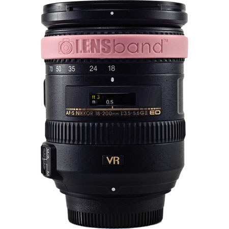 Lens Band Stop Zoom Creep for Zoom Lenses, Light Pink