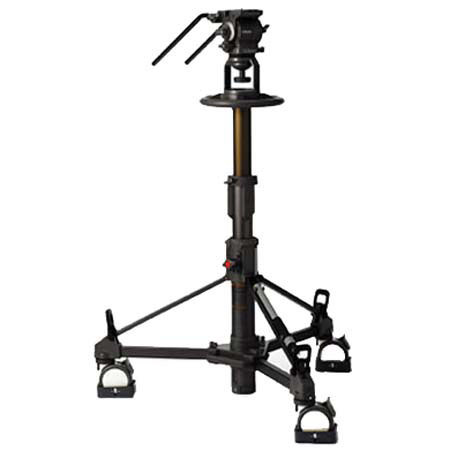 Libec LS100PDS Pedestal System with P110 Pedestal, H100 Fluid Head & Two PH7 Fixed-Length Pan Arms, Supports 50.0 lbs