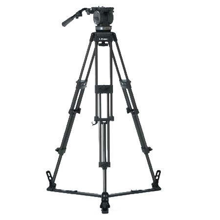 Libec LS60(2C) Tripod System with T98C Carbon Fiber Tripod, H60 Fluid Head, PH-7 Pan Arm, SP-1 Spreader & SC-9 Transport Case, Supports 28 lbs.