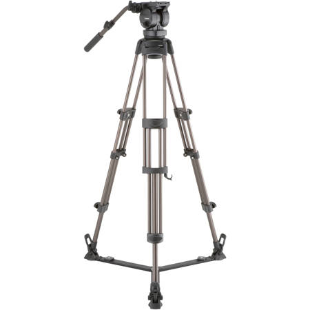 Libec LX10 3-Section Aluminum Tripod with H65B Head and SP-2B Ground Spreader