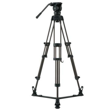 Libec LX5 2-Stage Aluminum Tripod System with Floor Spreader, Zoom Control