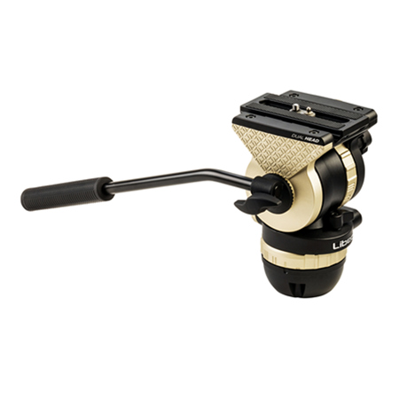 Libec NH10 Ball and Flat Base Video Head with Pan Handle