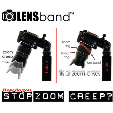 Lens Band Stop Zoom Creep for Zoom Lenses, Hot Pink