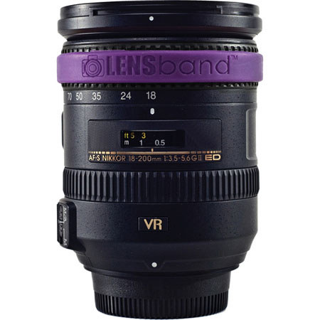 Lens Band Stop Zoom Creep for Zoom Lenses, Purple