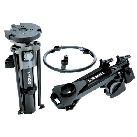 Libec QD-30PD Pedestal System with QH3 Head and P1000 Column and DL-15B Dolly