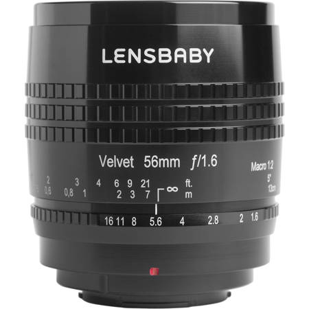 Lensbaby Velvet 56 56mm f/1.6 Lens for Nikon Z, Black