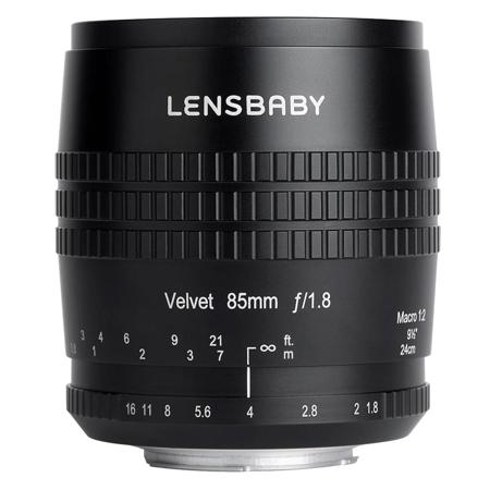 Lensbaby Velvet 85 85mm f/1.8 Lens for Nikon F, Black