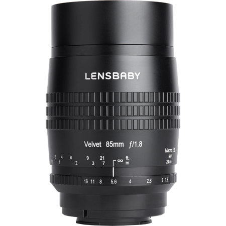 Lensbaby Velvet 85 85mm f/1.8 Lens for Nikon Z, Black
