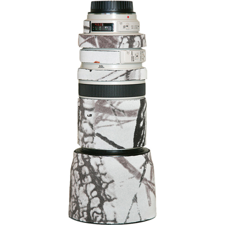 LensCoat Lens Cover for Canon RF 100-400mm f/4.5-5.6 IS Lens, Realtree AP Snow