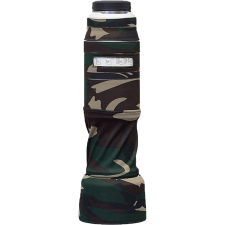 LensCoat Lens Cover for Canon RF 100-500mm f/4-7.1 L IS Lens, Forest Green Camo